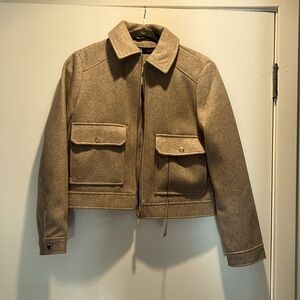 Zara cropped bomber jacket